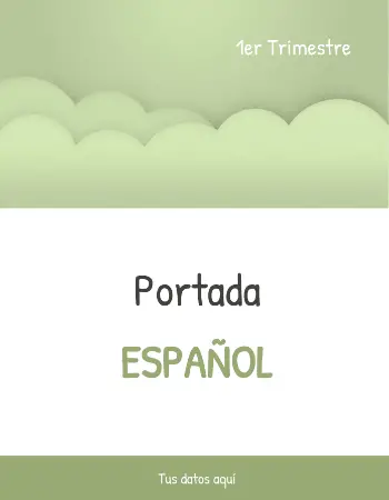 Carátula para Español verde