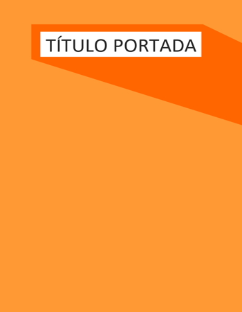 portada minimalista naranja