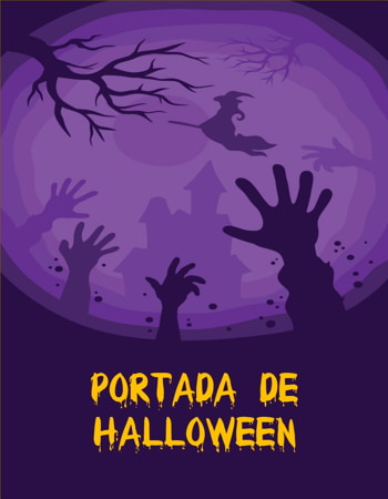 Portada de Halloween morada