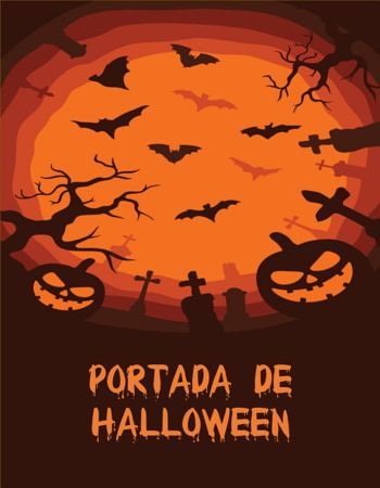 Portada de Halloween naranja