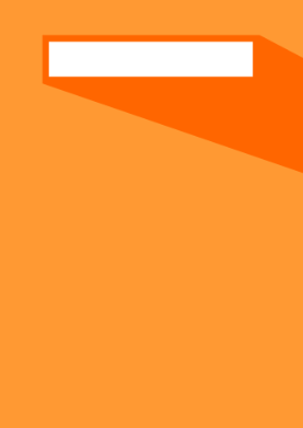 Fondo naranja minimalista con rectángulo blanco
