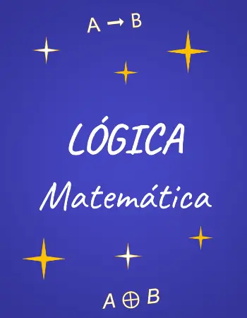 Portada de lógica matemática azul