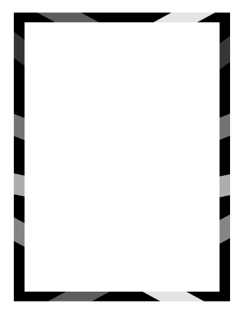 Borde rectangular negro y grises