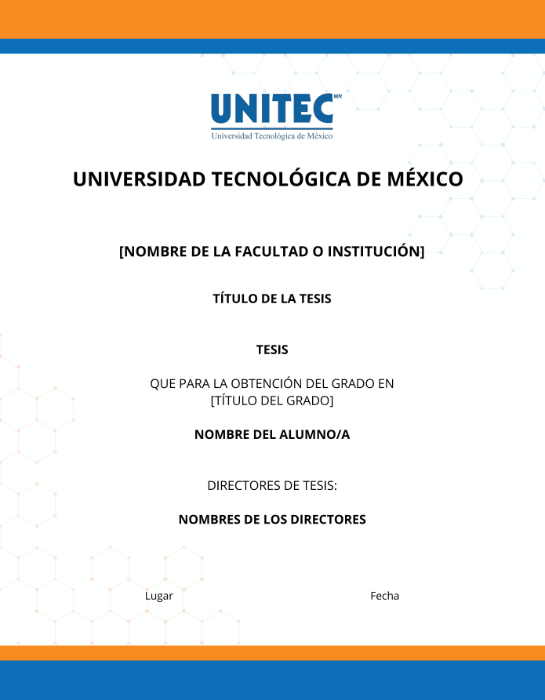 Portada de tesis Universidad Tecnológica de México.