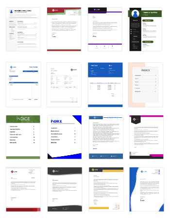 Plantillas para Word y Google Docs Gratis