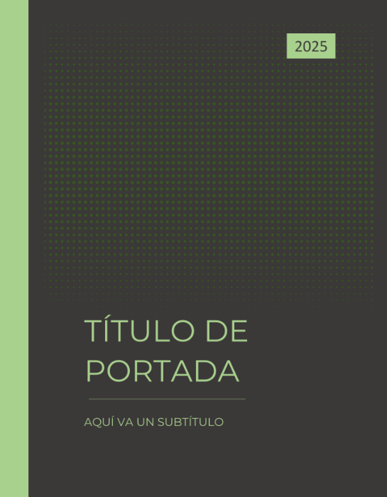 Portada word fondo negro y letras verdes