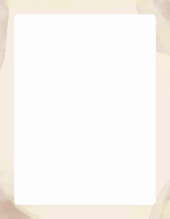 Marco aesthetic para Word color marrón acuarela